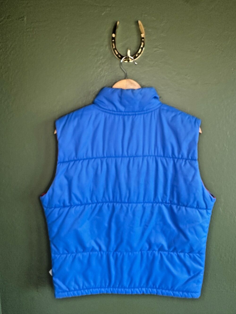Vintage 70s Unisex Pacific Trail colorblock puffer vest small retro ski hike - Picture 4 of 8